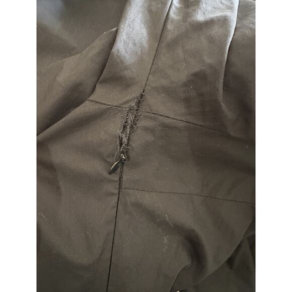 *Flawed* Victorian Choice Black Blouse Steampunk Witchy Goth Button Top Medium - Picture 8 of 16